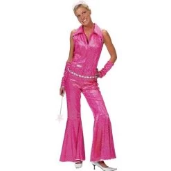 Boogie Night Toppers Jumpsuit Pink