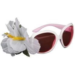 Bril Audry Wit Met Bloem