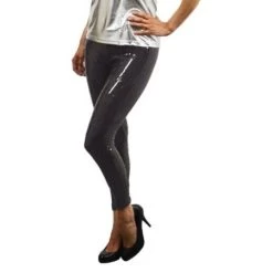 Legging Pailletten Zwart