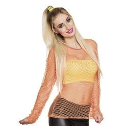 Visnet Shirt Neon Oranje